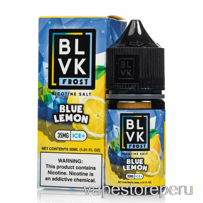 Vape Humo Azul Limón - Sales Heladas Blvk - 30ml 35mg
